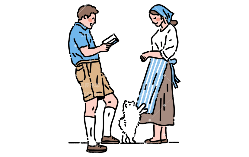 高质量人物插画-粗线条风格