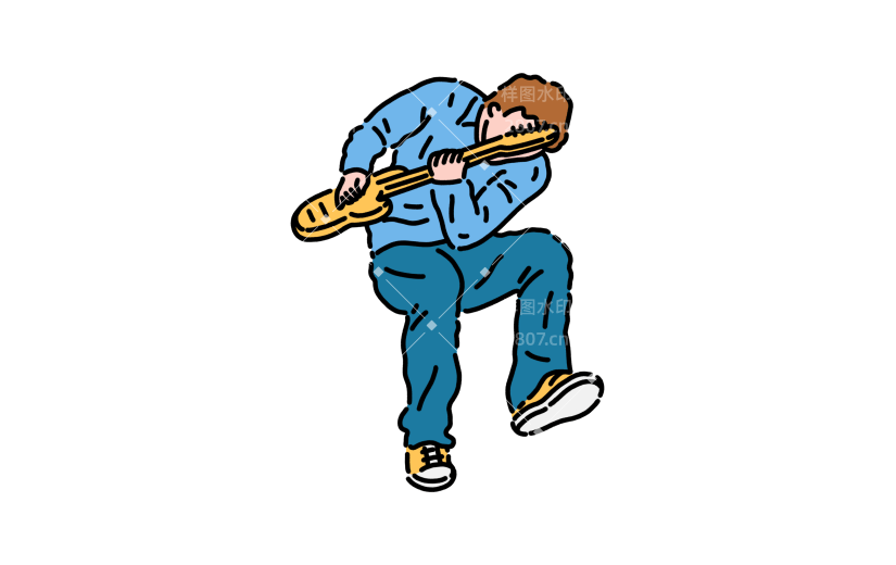 高质量人物插画-粗线条风格