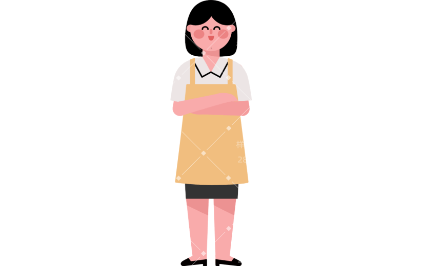 可爱扁平-咖啡师/餐饮行业