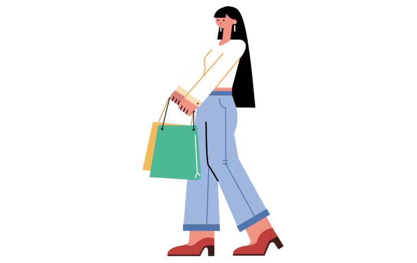 简约扁平风-购物