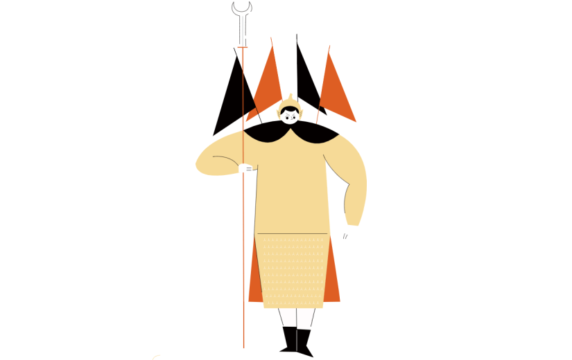 简约图形结合风格-中国春节