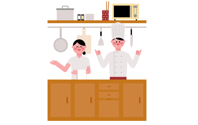 可爱扁平-生活服务/餐饮行业