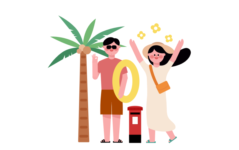 可爱扁平-旅游/生活服务