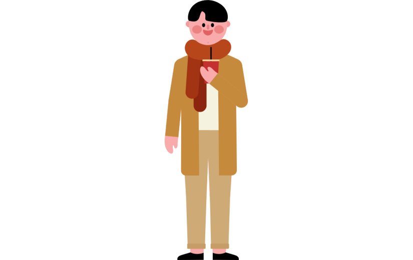 高质量人物插画-可爱扁平-圣诞节