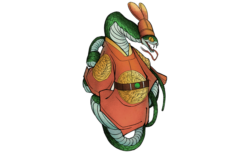 高质量人物插画-浮世绘风格