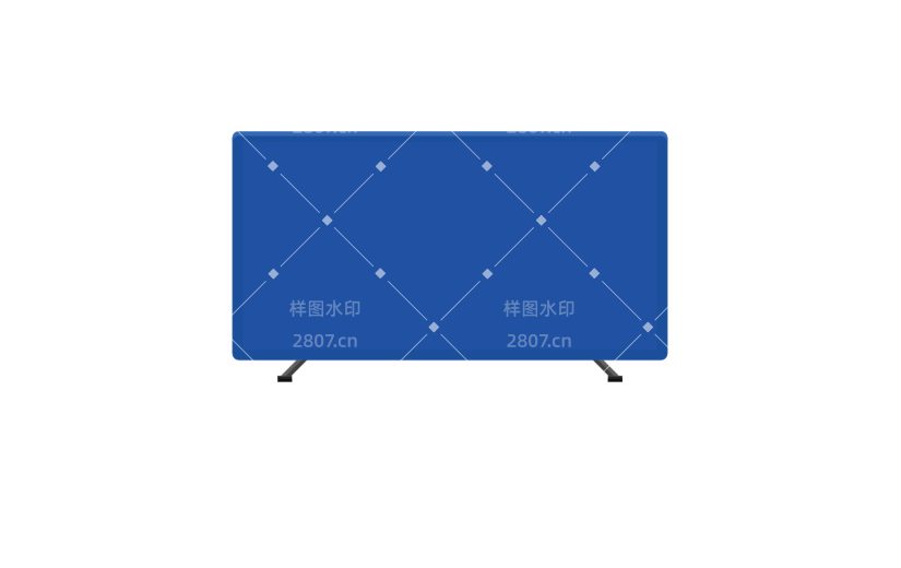 矢量风-扁平家用电器-电视