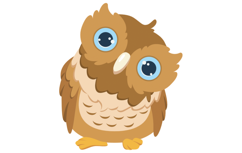 扁平套系-动物-猫头鹰