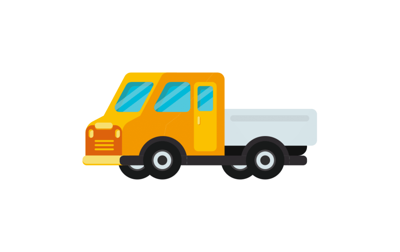 扁平套系-交通工具-卡车