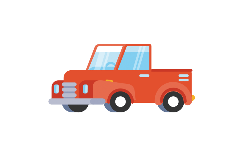 扁平套系-交通工具-汽车