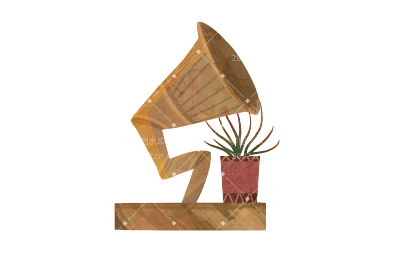 喇叭复古造型留声机