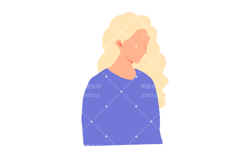 卡通女生元素