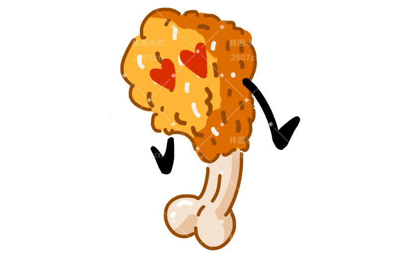 高质量人物插画-食物拟人