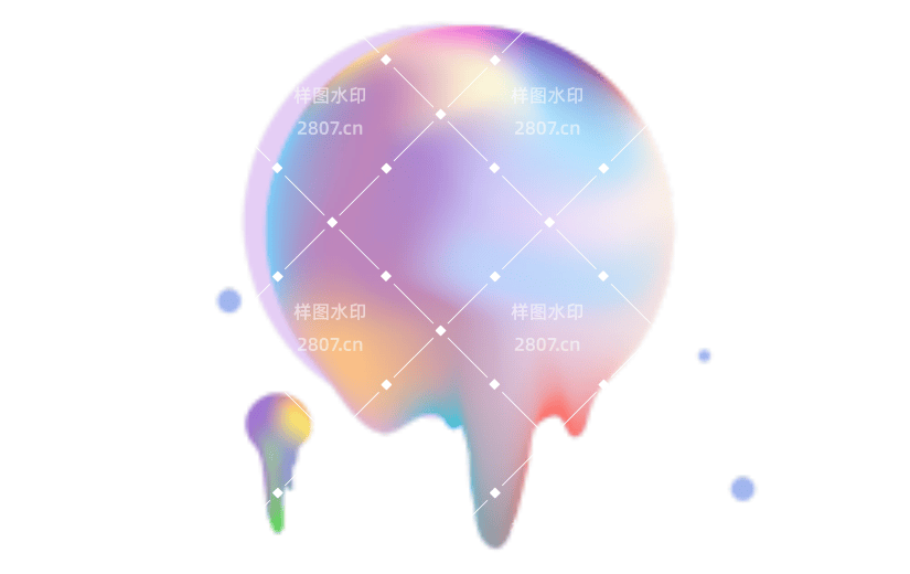 渐变色科技风渐变流体元素