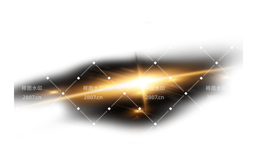 黄光特效设计元素