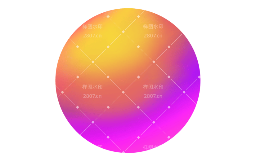 渐变球体