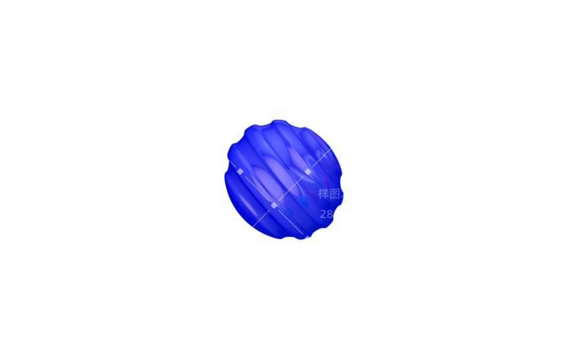 元素C4D立体蓝色小球