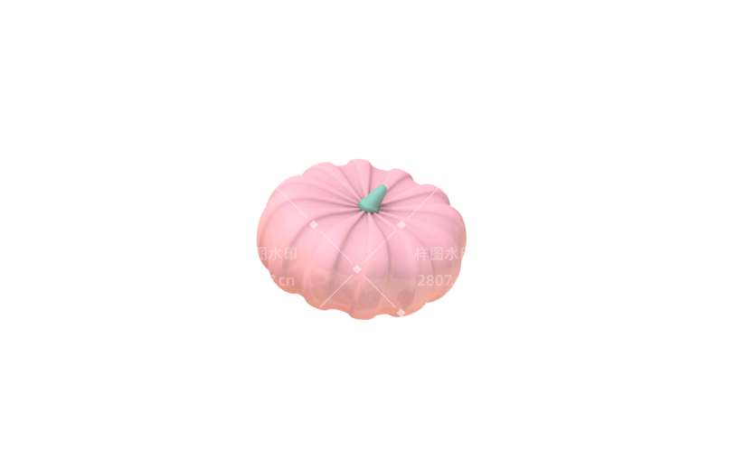 元素C4D立体南瓜系列