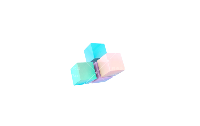 元素C4D立体漂浮物