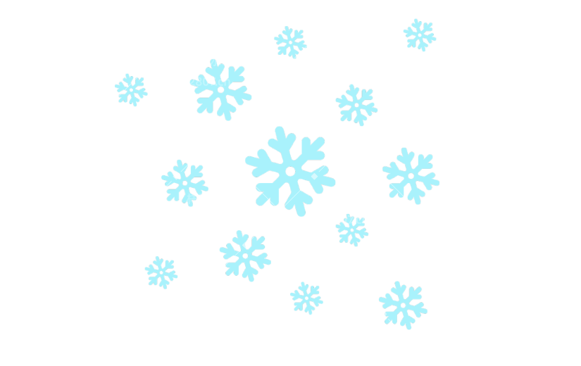元素立冬雪花素材