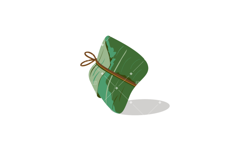 元素扁平夏日端午节
