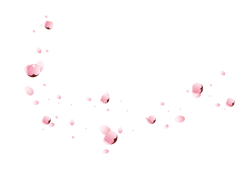 浪漫唯美樱花花瓣飞舞飘浮元素