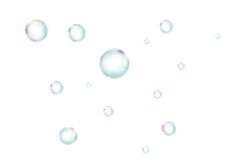 彩色泡泡漂浮元素