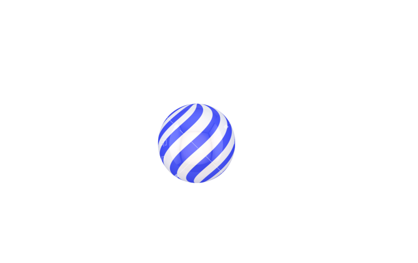 元素C4D立体蓝色漂浮小球