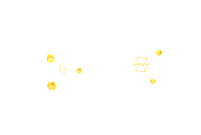 3d立体金属质感漂浮元素