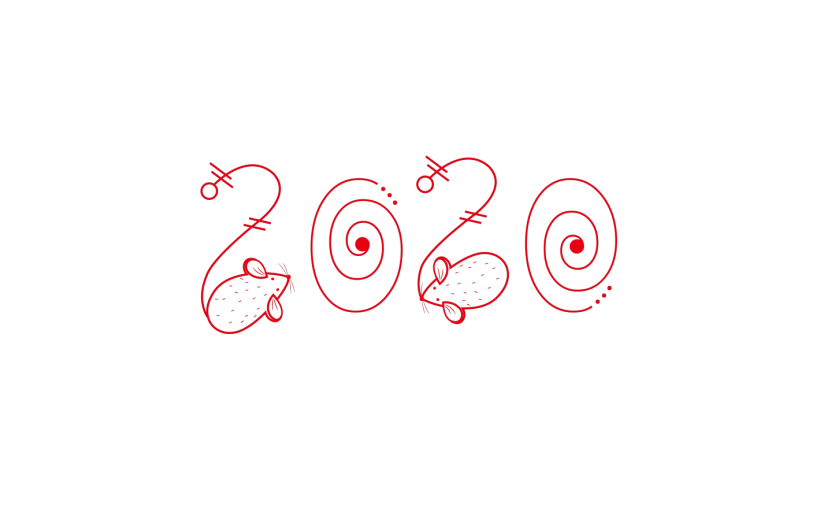 元素2020喜庆老鼠元素