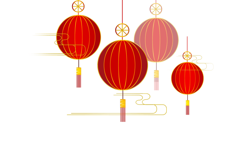 中式中国风喜庆创意灯笼元素