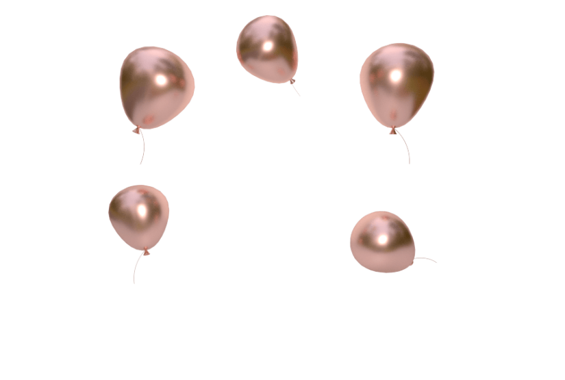 黑色情人节气球元素