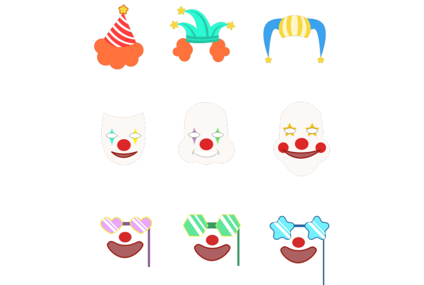 愚人节元素搞怪贴纸