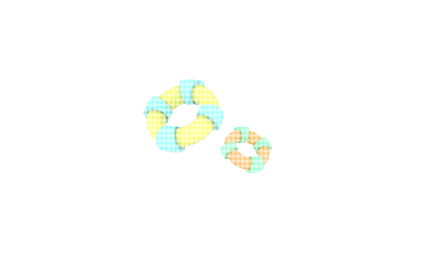 元素C4D立体游泳圈