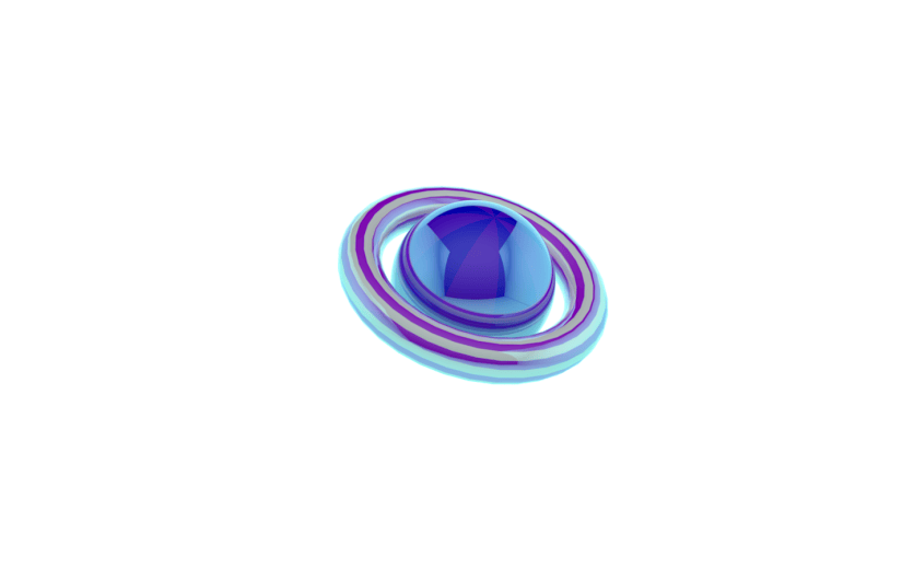 元素C4D立体紫色星球