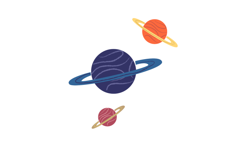 元素扁平学生宇宙星空