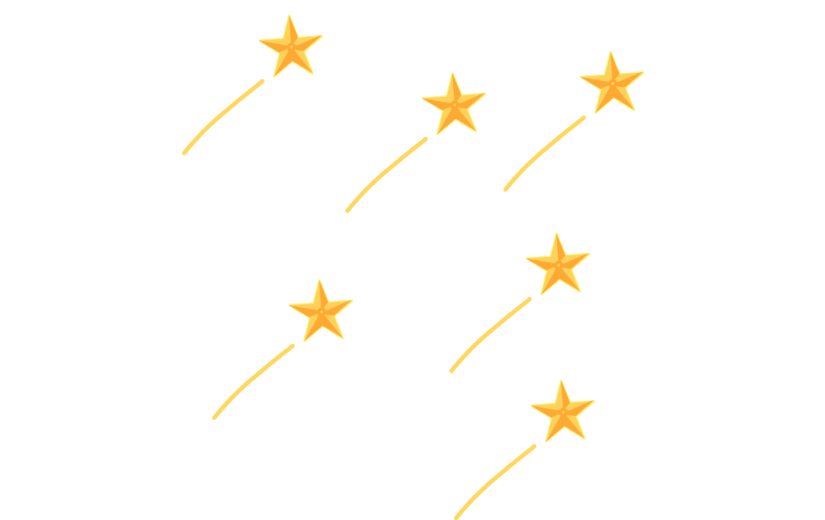 元素手绘装饰流星插画元素