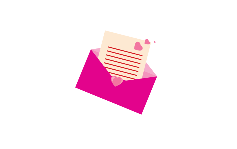 元素扁平情人节520七夕情书