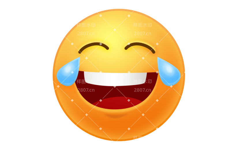 简约激动笑哭emoji表情包