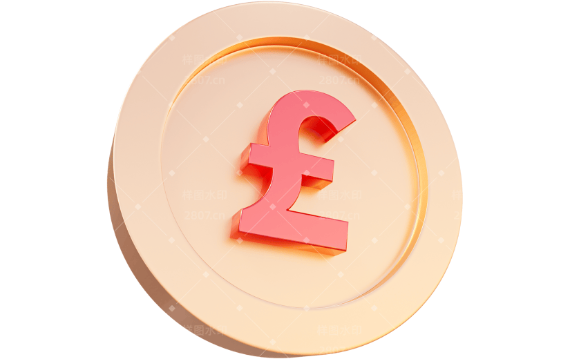 金融钱币符号金币贴纸