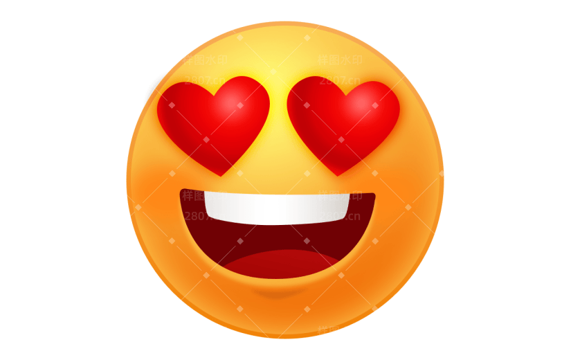 简约花痴emoji表情包