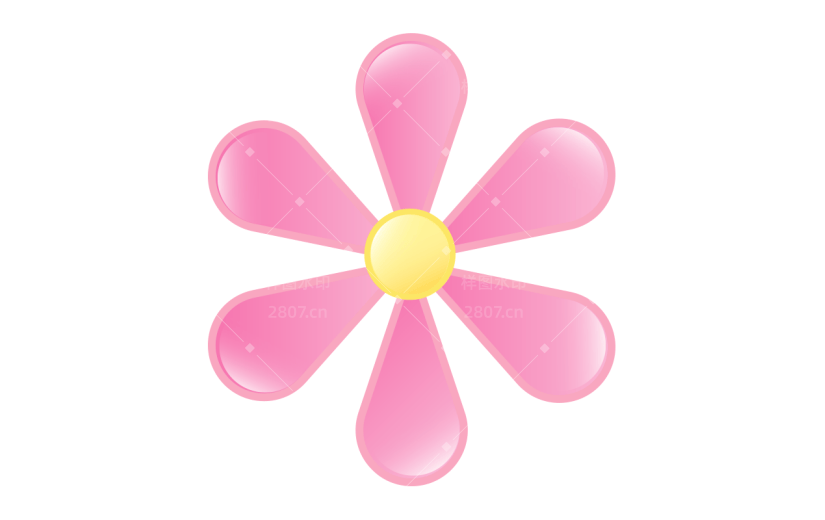 【微商】emoji粉嫩表情包花朵贴纸