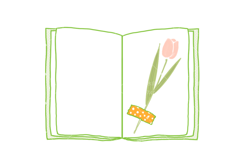 贴纸-手帐元素-书本