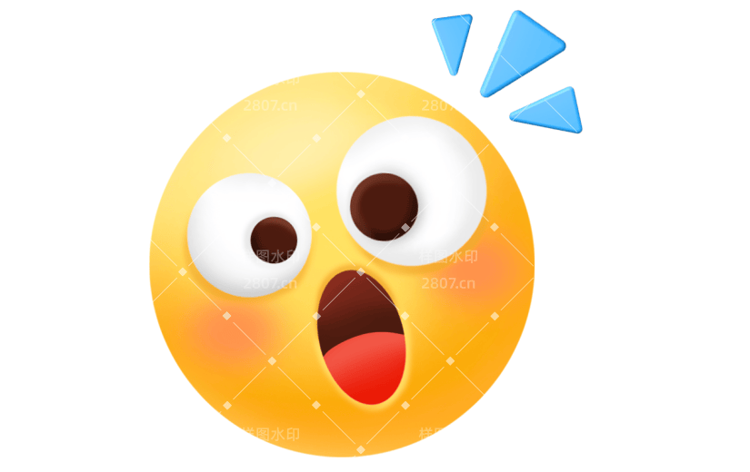 伪3D表情手势贴纸-惊讶