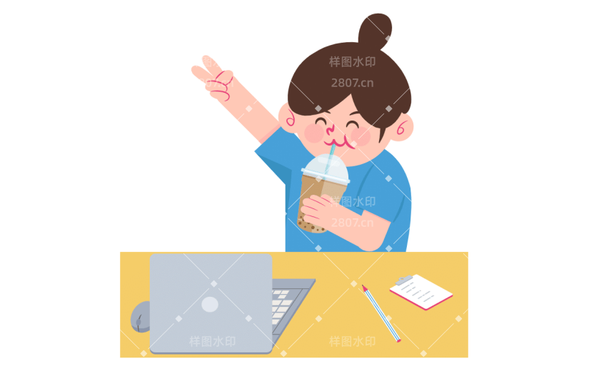 扁平-职场打工人人物插画-SVG10