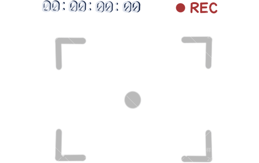 手绘-复古VCR装饰