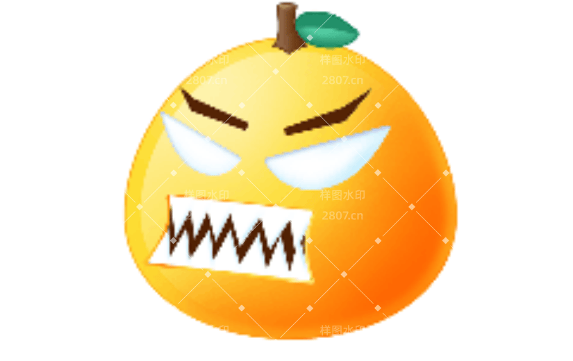 发怒可爱卡通动态贴纸