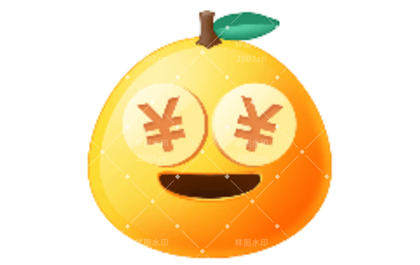 见钱眼开可爱卡通动态贴纸
