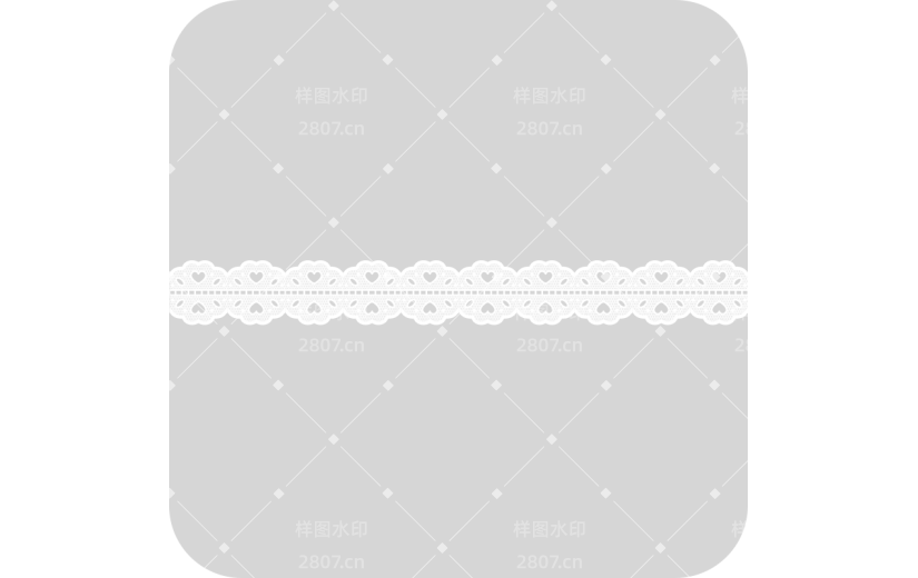 白色蕾丝手帐装饰元素贴纸4