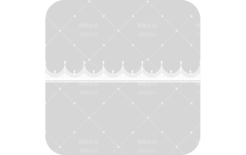白色蕾丝手帐装饰元素贴纸1