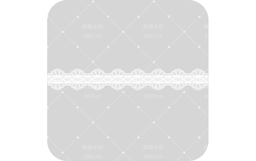 白色蕾丝手帐装饰元素贴纸7